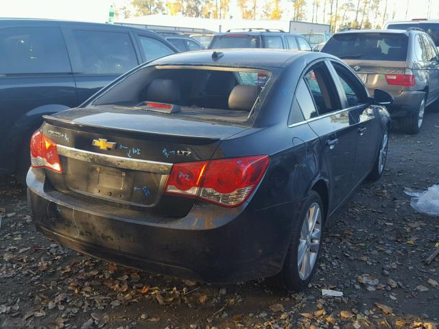 1G1PH5SC3C7391189 - 2012 CHEVROLET CRUZE LTZ BLACK photo 4