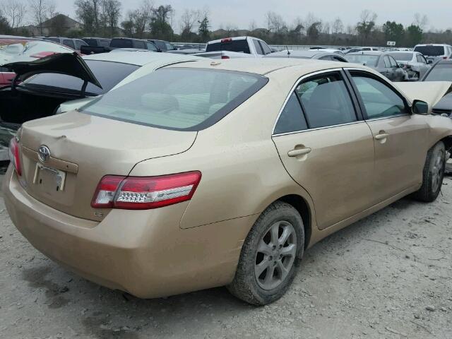 4T1BF3EK8BU199597 - 2011 TOYOTA CAMRY BASE GOLD photo 4