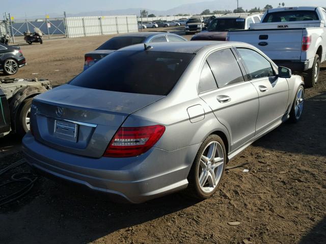 WDDGF4HB5DR279172 - 2013 MERCEDES-BENZ C 250 SILVER photo 4