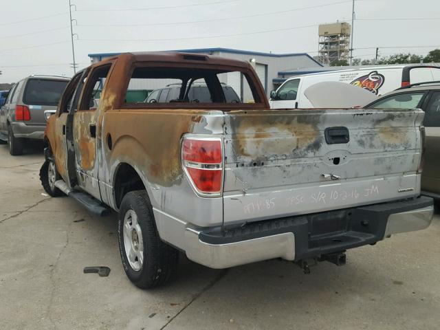 1FTEW1CM3BFA74585 - 2011 FORD F150 BURN photo 3