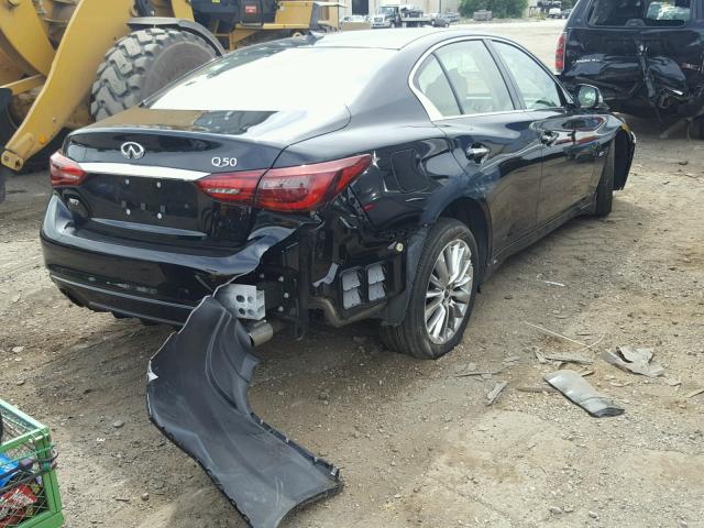 JN1EV7AR3JM442099 - 2018 INFINITI Q50 LUXE BLACK photo 4