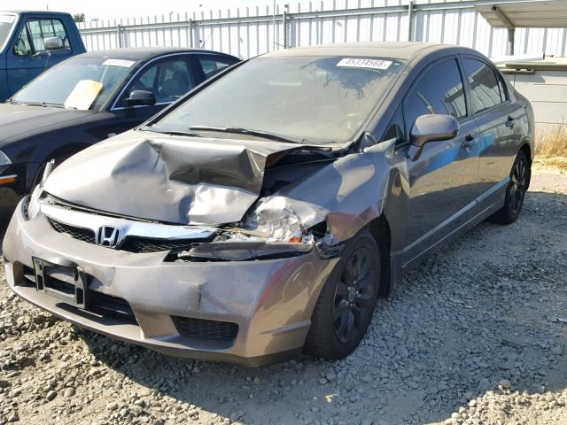 19XFA16919E028736 - 2009 HONDA CIVIC EXL 棕色 照片 2