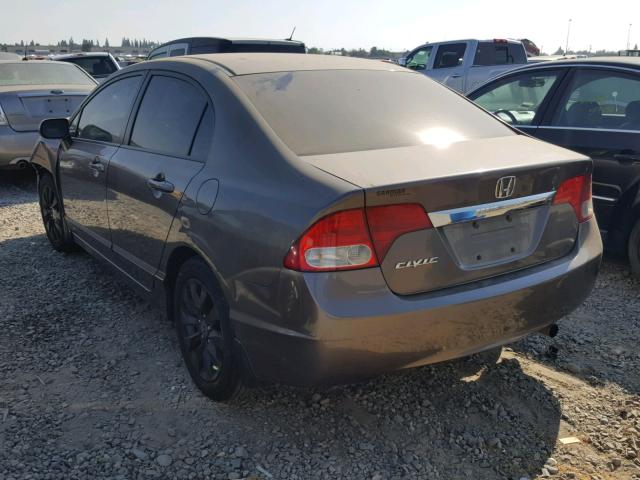 19XFA16919E028736 - 2009 HONDA CIVIC EXL 棕色 照片 3