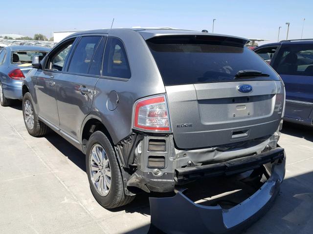 2FMDK38C28BA86123 - 2008 FORD EDGE SEL SILVER photo 3