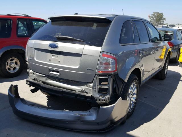 2FMDK38C28BA86123 - 2008 FORD EDGE SEL SILVER photo 4