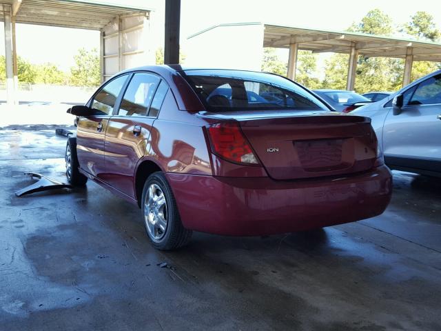 1G8AJ52FX4Z147681 - 2004 SATURN ION LEVEL RED photo 3