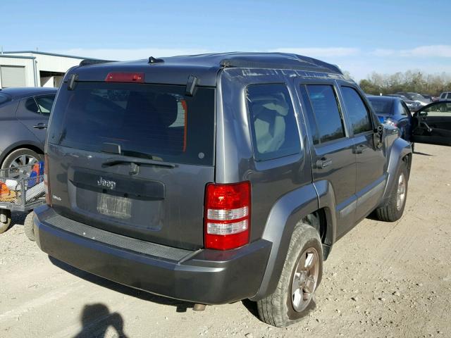 1C4PJLAK2CW148553 - 2012 JEEP LIBERTY SP SILVER photo 4