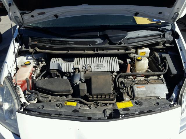 JTDKN3DUXB0246842 - 2011 TOYOTA PRIUS 白色 照片 7