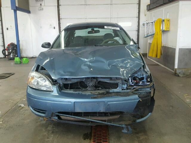 1FAFP53U46A219716 - 2006 FORD TAURUS BLUE photo 9