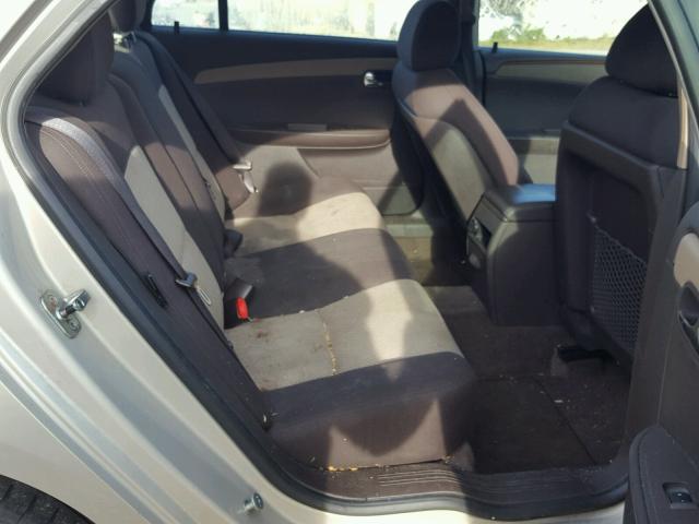 1G1ZH57B99F109029 - 2009 CHEVROLET MALIBU 1LT ოქროსფერი ფოტო 6