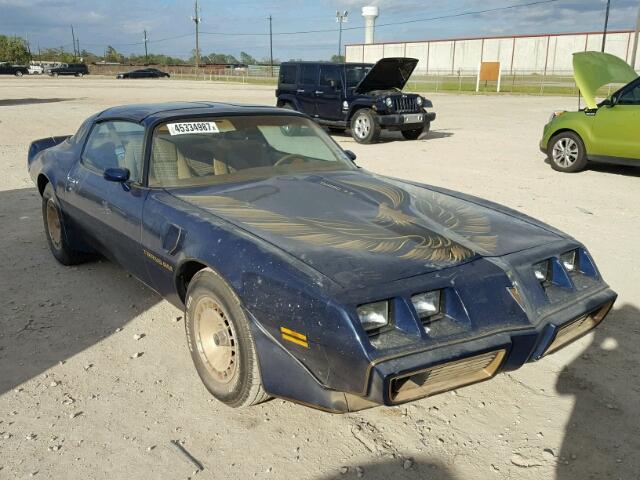 2W87TAL157293 - 1980 PONTIAC TRANS AM BLUE photo 1