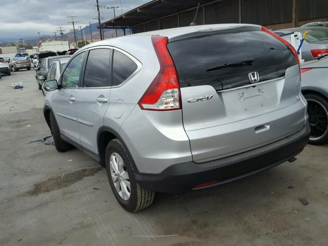 2HKRM3H59EH531625 - 2014 HONDA CR-V EX GRAY photo 3