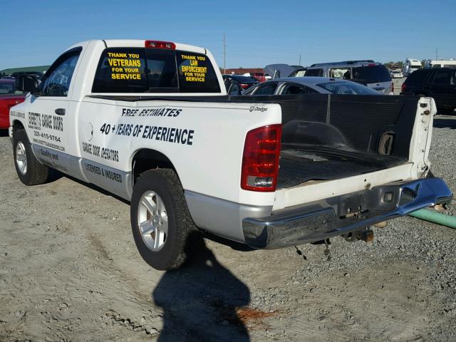 1D7HA16N16J183183 - 2006 DODGE RAM 1500 WHITE photo 3