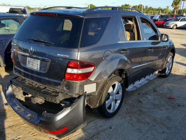 4JGBB2FB8AA535172 - 2010 MERCEDES-BENZ ML 350 BLU GRAY photo 4