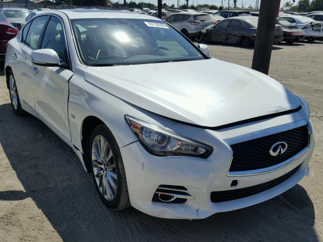 JN1EV7AP2JM352294 - 2018 INFINITI Q50 LUXE WHITE photo 1