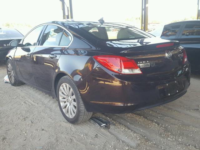 W04GN5EC3B1059275 - 2011 BUICK REGAL CXL BROWN photo 3