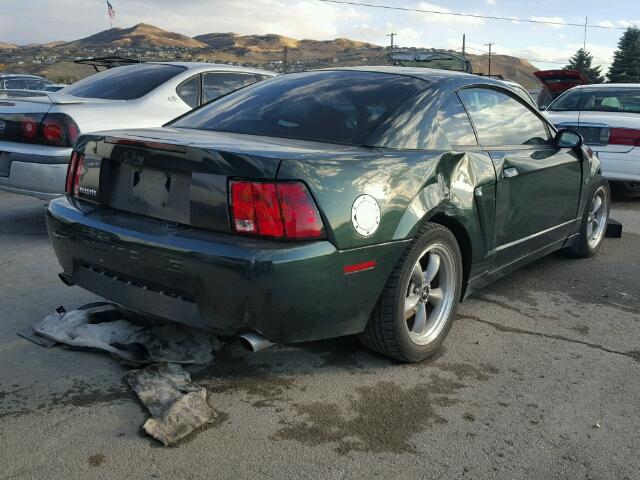 1FAFP42X31F204495 - 2001 FORD MUSTANG GT GREEN photo 4