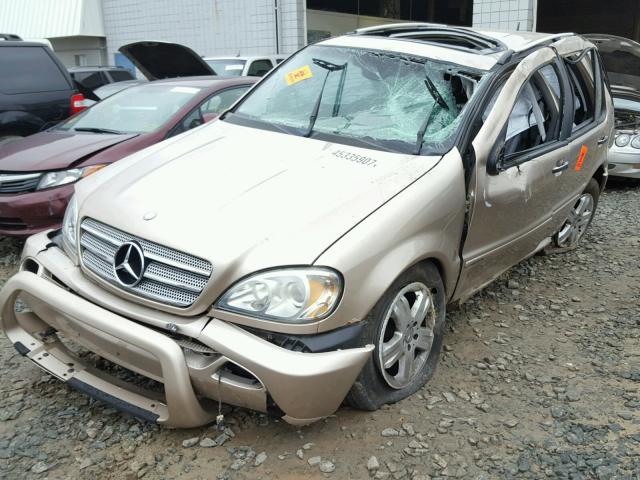 4JGAB57E15A570759 - 2005 MERCEDES-BENZ ML 350 GOLD photo 2