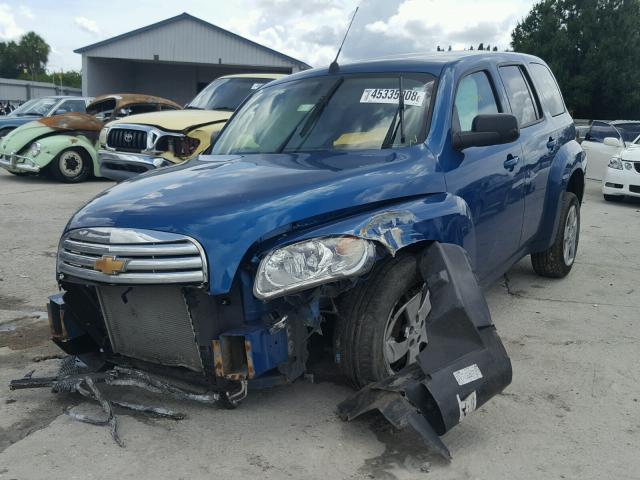 3GNBAADB5AS502818 - 2010 CHEVROLET HHR LS BLUE photo 2