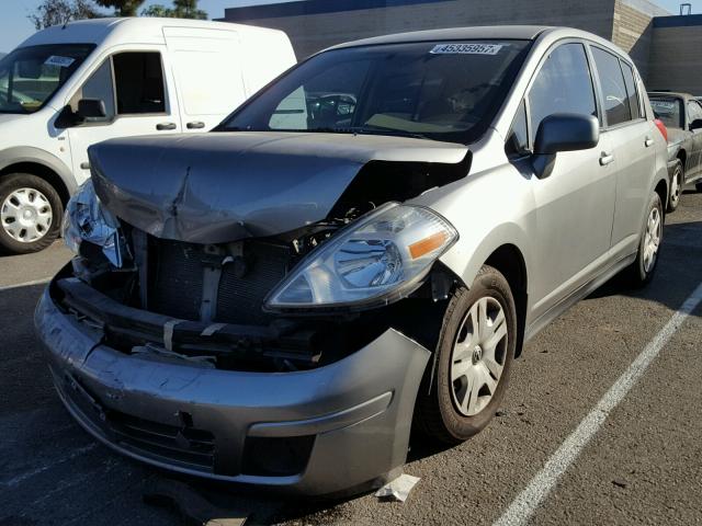 3N1BC1CPXCK286471 - 2012 NISSAN VERSA S GRAY photo 2