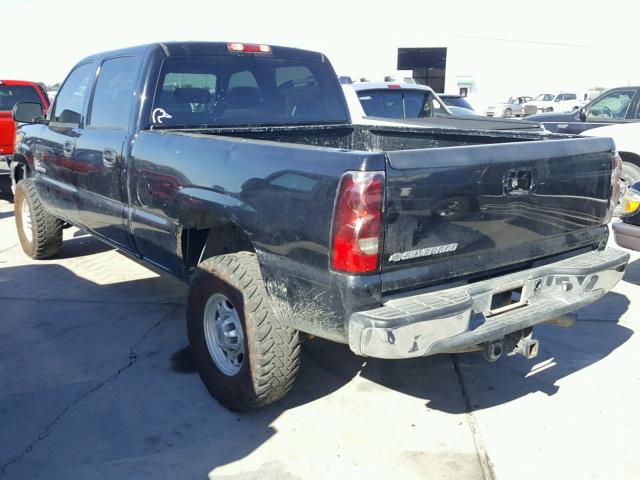 1GCHK23124F132158 - 2004 CHEVROLET SILVERADO BLACK photo 3