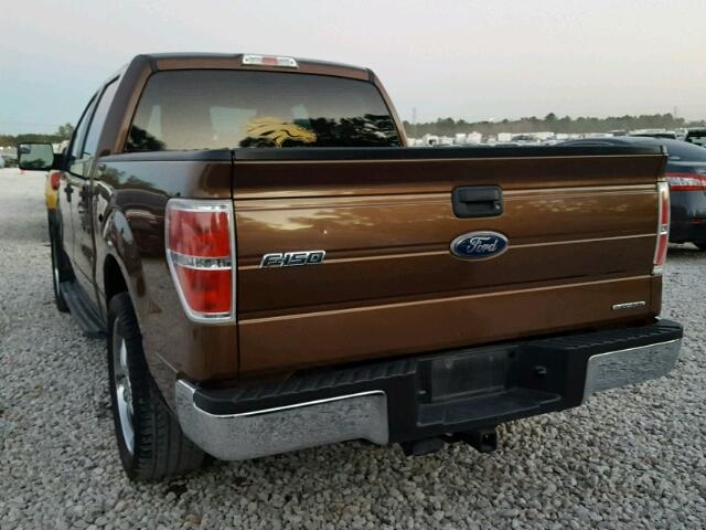 1FTEW1CM6CKD71469 - 2012 FORD F150 SUPER BROWN photo 3