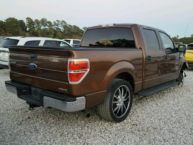 1FTEW1CM6CKD71469 - 2012 FORD F150 SUPER BROWN photo 4