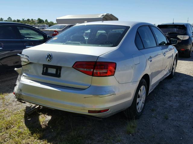 3VW2K7AJ2FM357931 - 2015 VOLKSWAGEN JETTA GRAY photo 4