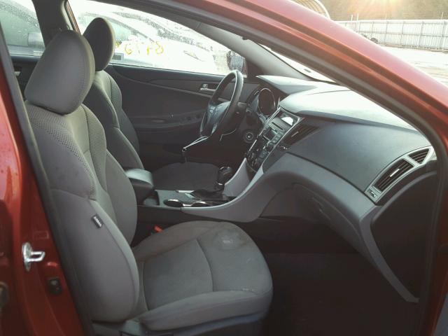 5NPEB4AC0EH814417 - 2014 HYUNDAI SONATA GLS RED photo 5