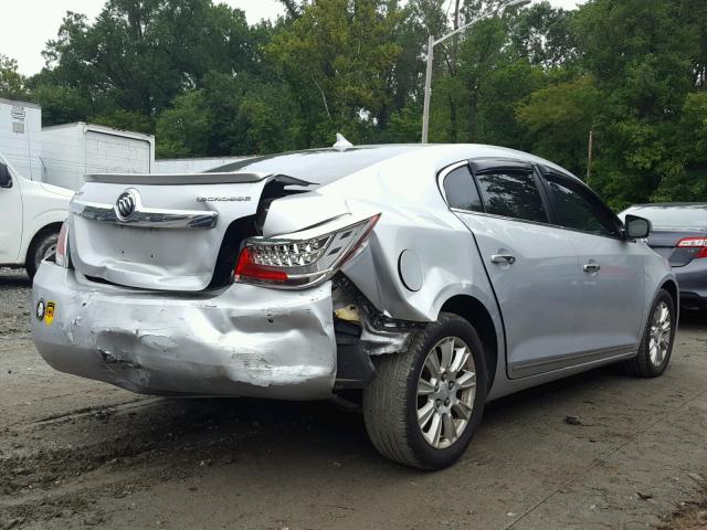 1G4GD5ER2CF164189 - 2012 BUICK LACROSSE P SILVER photo 4