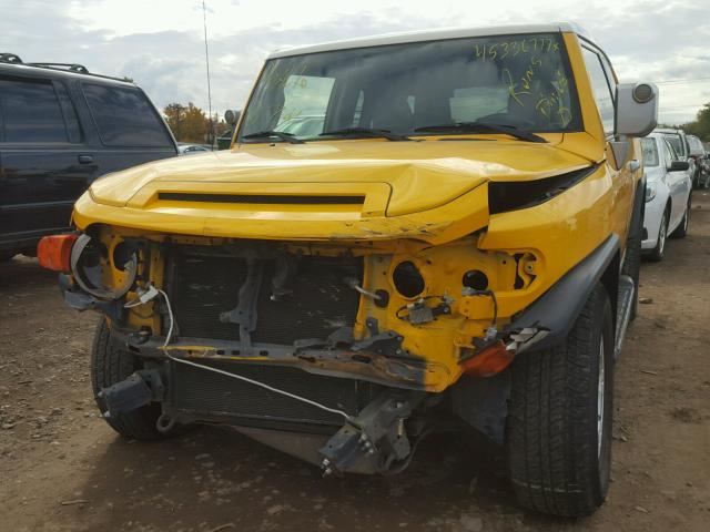 JTEZU11F870018756 - 2007 TOYOTA FJ CRUISER YELLOW photo 9