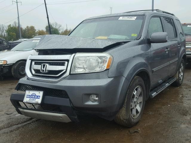 5FNYF48949B046523 - 2009 HONDA PILOT TOUR GRAY photo 2