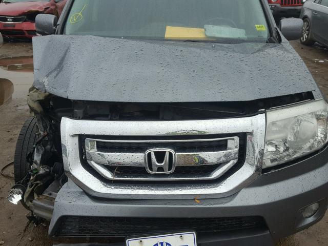 5FNYF48949B046523 - 2009 HONDA PILOT TOUR GRAY photo 7