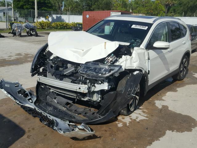 5J6RM3H90FL026731 - 2015 HONDA CR-V TOURI WHITE photo 2