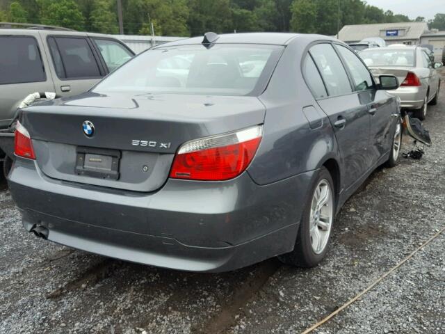 WBANF735X7CU23596 - 2007 BMW 530 XI GRAY photo 4