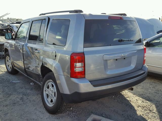 1C4NJPBAXHD116859 - 2017 JEEP PATRIOT SP GRAY photo 3