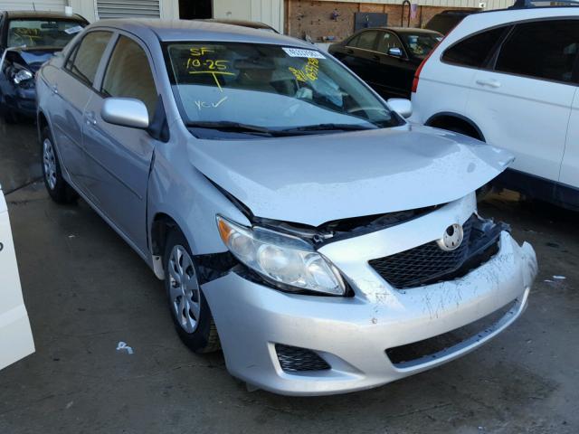 1NXBU4EE6AZ382291 - 2010 TOYOTA COROLLA SILVER photo 1