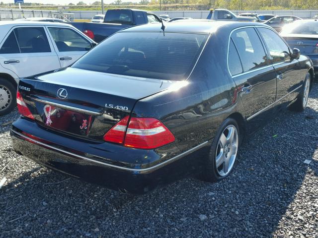 JTHBN36F565051608 - 2006 LEXUS LS 430 BLACK photo 4