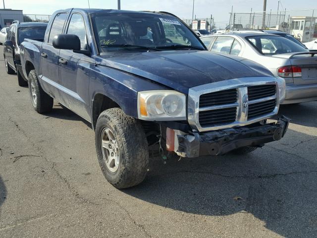 1D7HW48K56S664943 - 2006 DODGE DAKOTA QUA BLUE photo 1