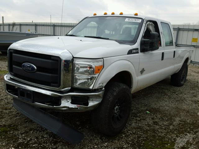 1FT8W3BT3GEA74536 - 2016 FORD F350 SUPER WHITE photo 2