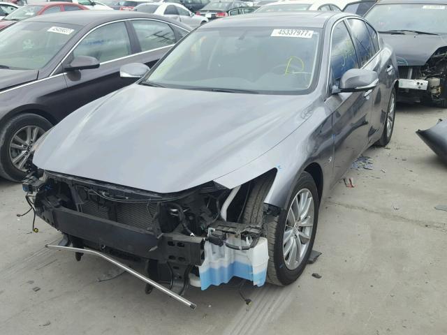 JN1BV7AP0FM355592 - 2015 INFINITI Q50 BASE SILVER photo 2