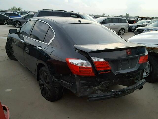 1HGCR2F84EA253563 - 2014 HONDA ACCORD EXL BLACK photo 3