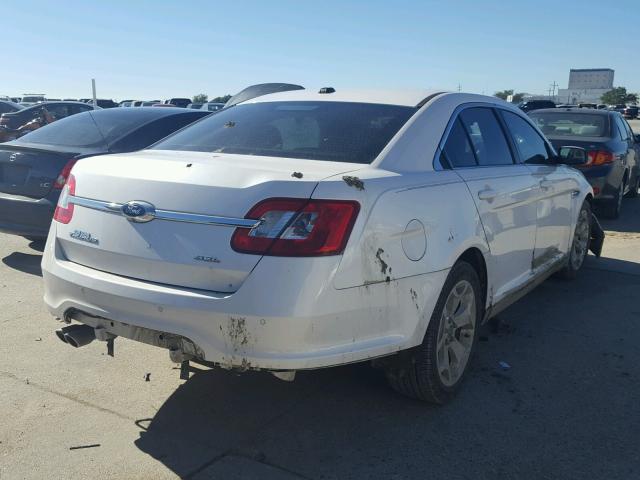 1FAHP2EW6BG183153 - 2011 FORD TAURUS SEL WHITE photo 4