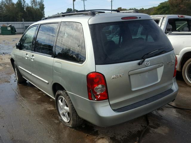 JM3LW28A130343710 - 2003 MAZDA MPV GREEN photo 3