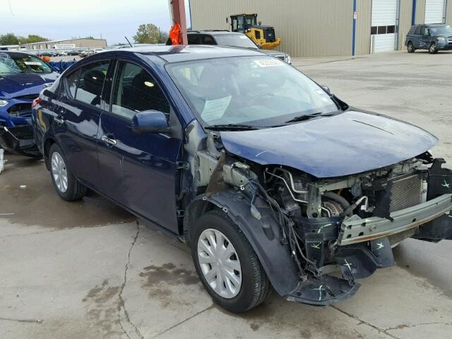 3N1CN7AP3EK444138 - 2014 NISSAN VERSA S BLUE photo 1