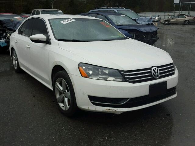 1VWBH7A39CC080577 - 2012 VOLKSWAGEN PASSAT SE WHITE photo 1