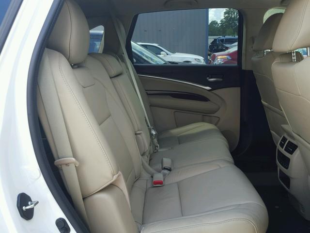 5FRYD4H45FB004561 - 2015 ACURA MDX TECHNO WHITE photo 6