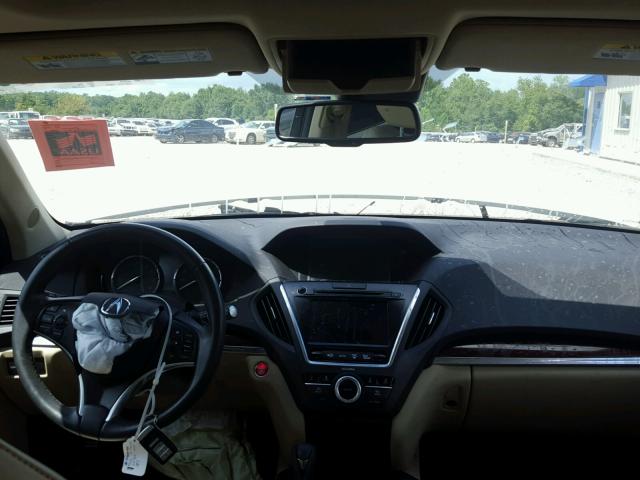 5FRYD4H45FB004561 - 2015 ACURA MDX TECHNO WHITE photo 9