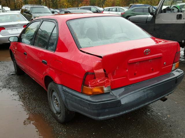 JT2BC52L8T0129380 - 1996 TOYOTA TERCEL DX RED photo 3