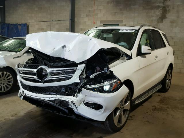 4JGDA5HB6HA913784 - 2017 MERCEDES-BENZ GLE 350 4M WHITE photo 2